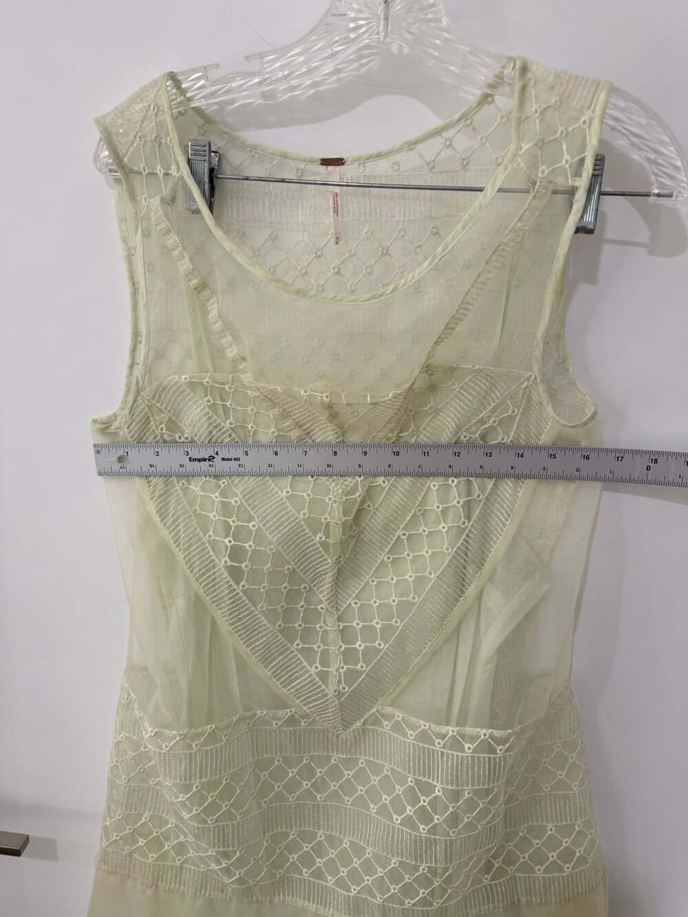 Free People Angel Lace and Crochet Dress Ivory Mini Dress - Picture 7 of 11